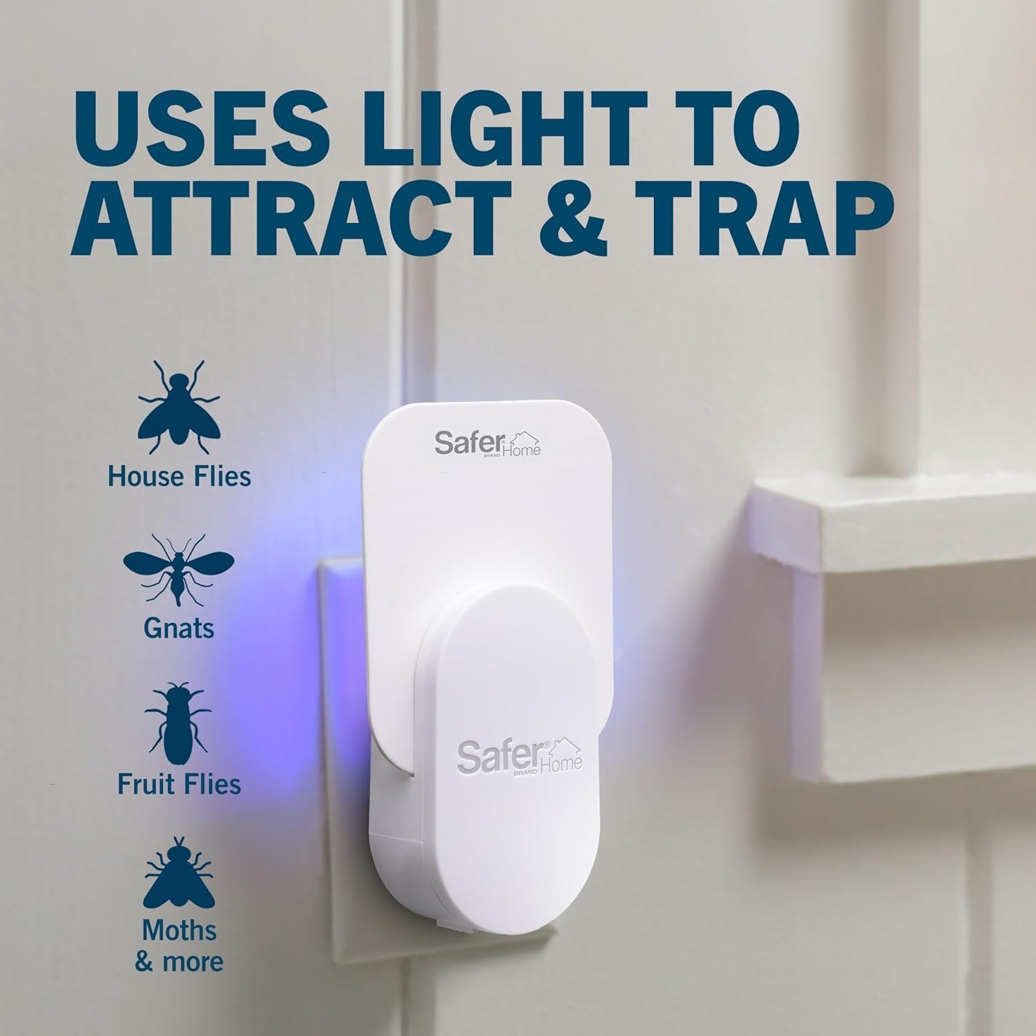 SH502-2SR Child Safe Indoor Fly Trap – 24/7 Gnat Killer with 800 Sq Ft Coverage