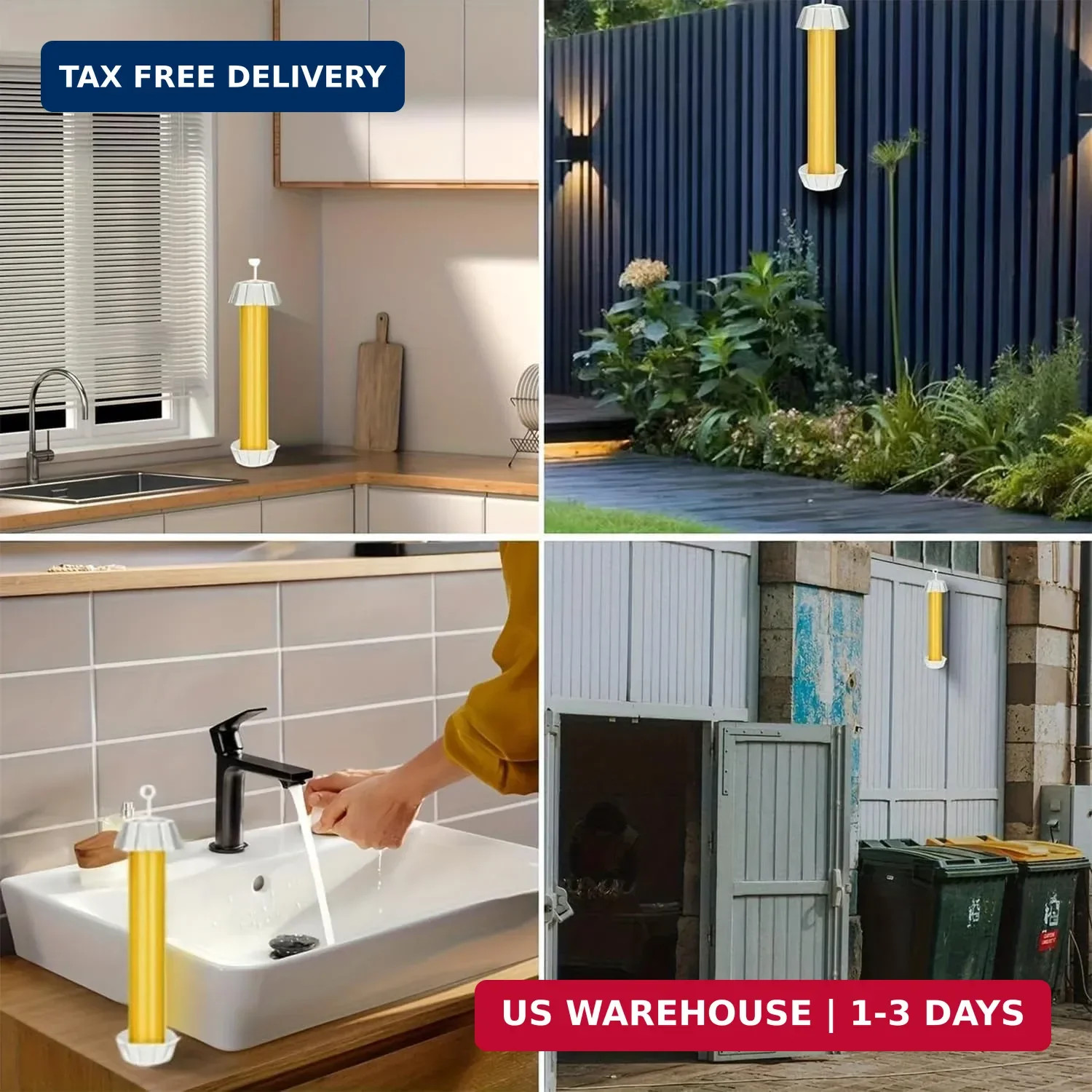1 PCS Fly Trap Fly Stick Indoor Outdoor Long Lasting Adhesive Fly Catcher with H