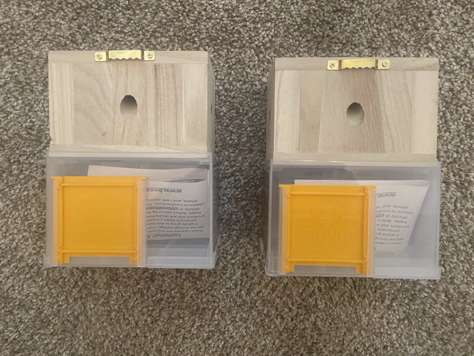 LOT OF 2 Bees ‘N Things Outdoor Hanging Carpenter Bee Trap Free Shipping!