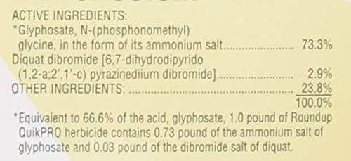 Roundup QuikPro, 6.8 lb. Jug Granules ornamental herbicide developed by Monsanto