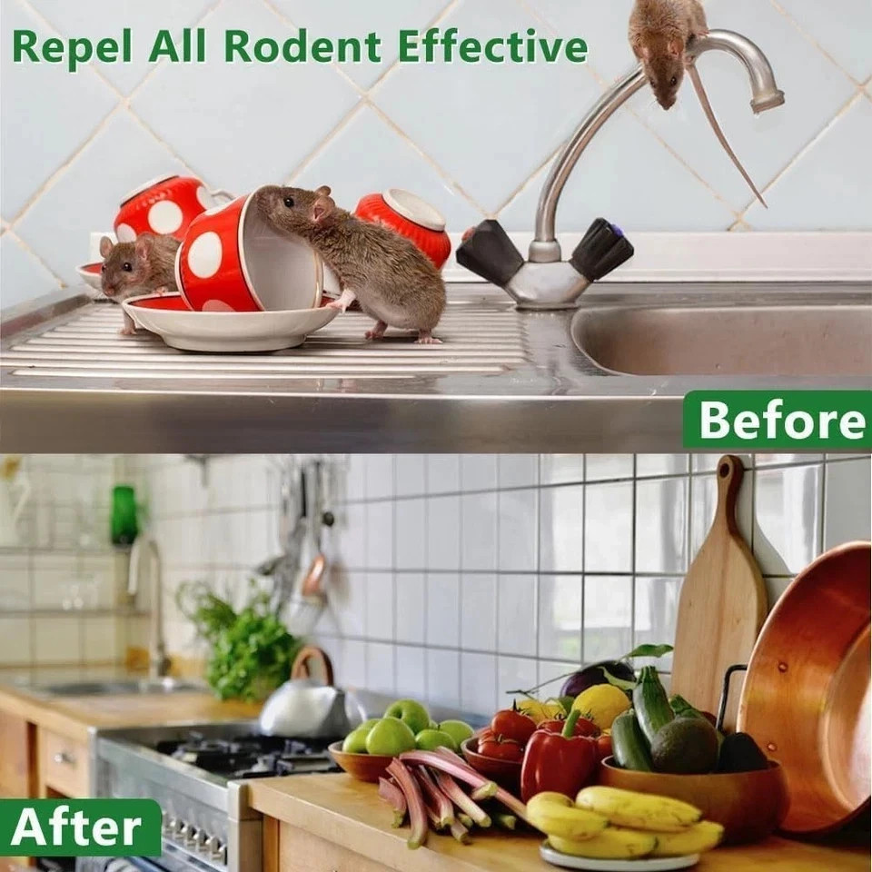 Vamoose Natural Rodent Repellent – 10 Pack Peppermint Oil – Mice & Rat Deterrent