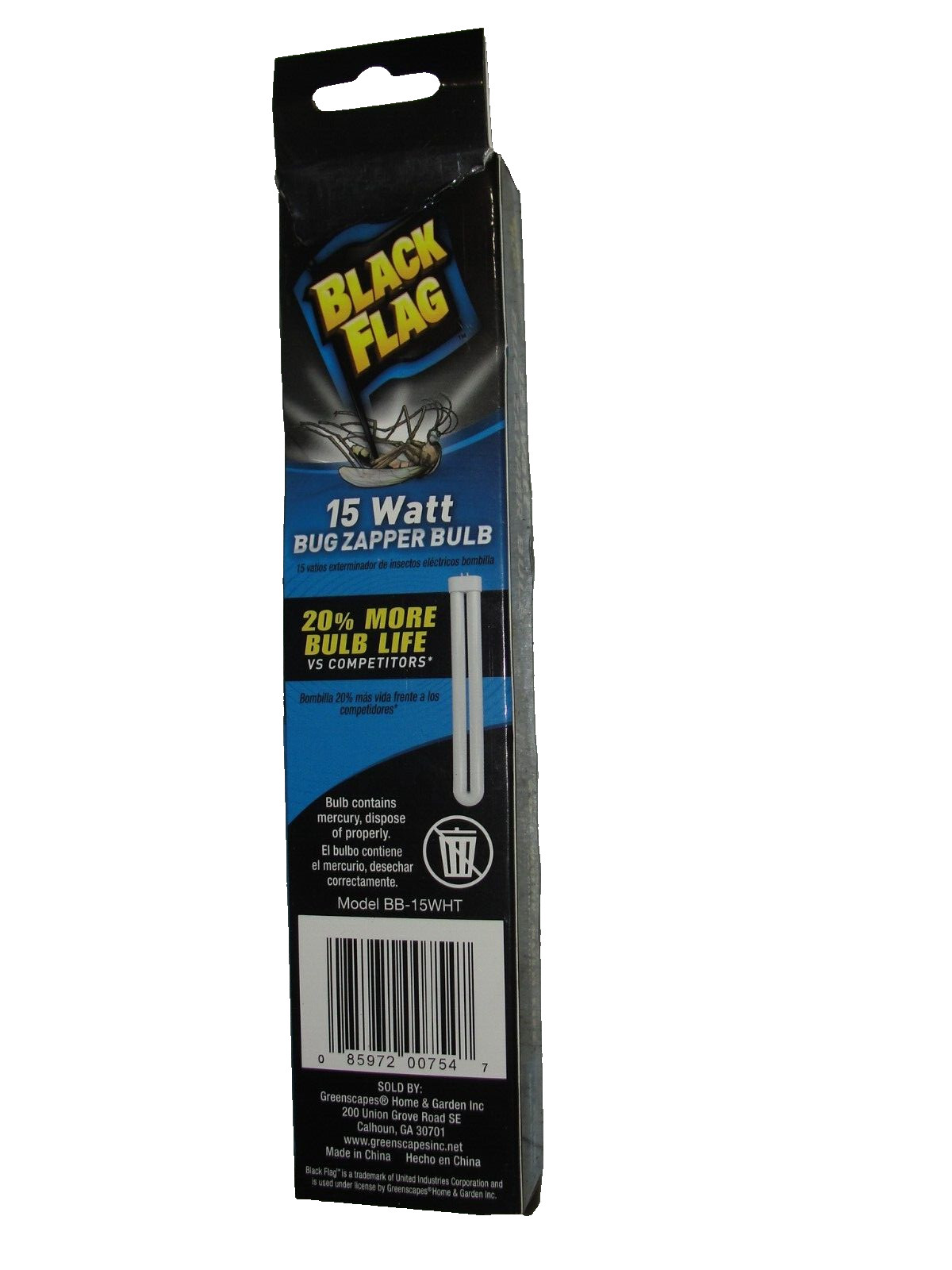 BB-15WHT Black Flag 15 Watt Bug Zapper Bulb Lot of 2 New