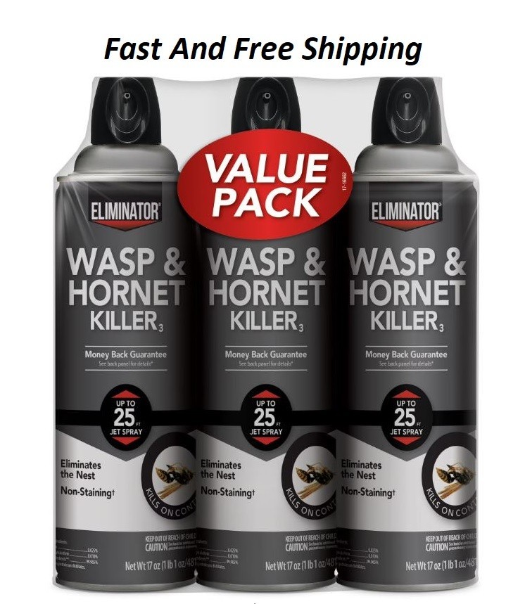 Eliminator Wasp and Hornet Killer3, 17 Ounce, 3 Pack…