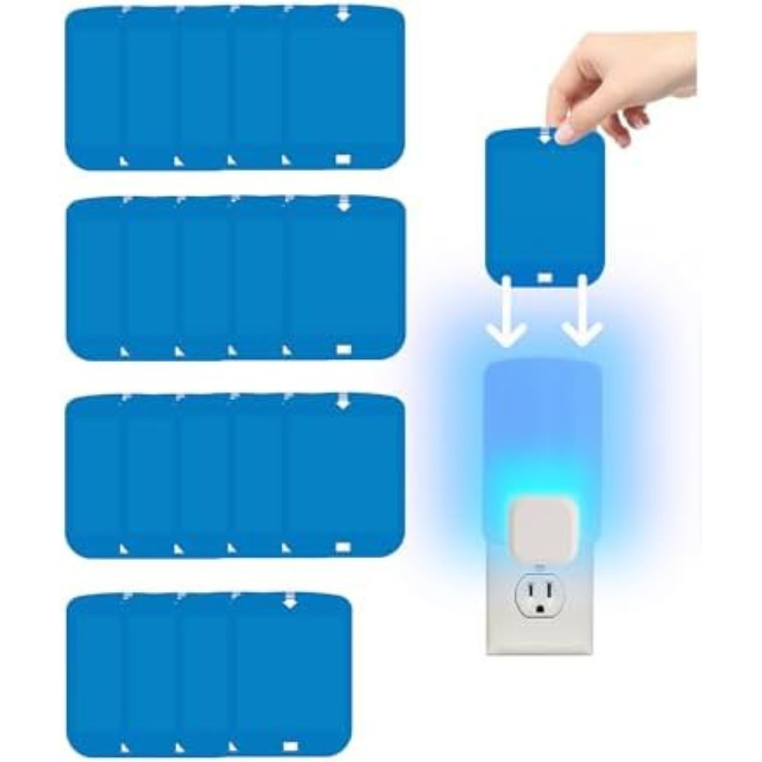 20 Pcs Refill Cartridges for Stem Flying Insect Light Trap, Replacement Glue Car