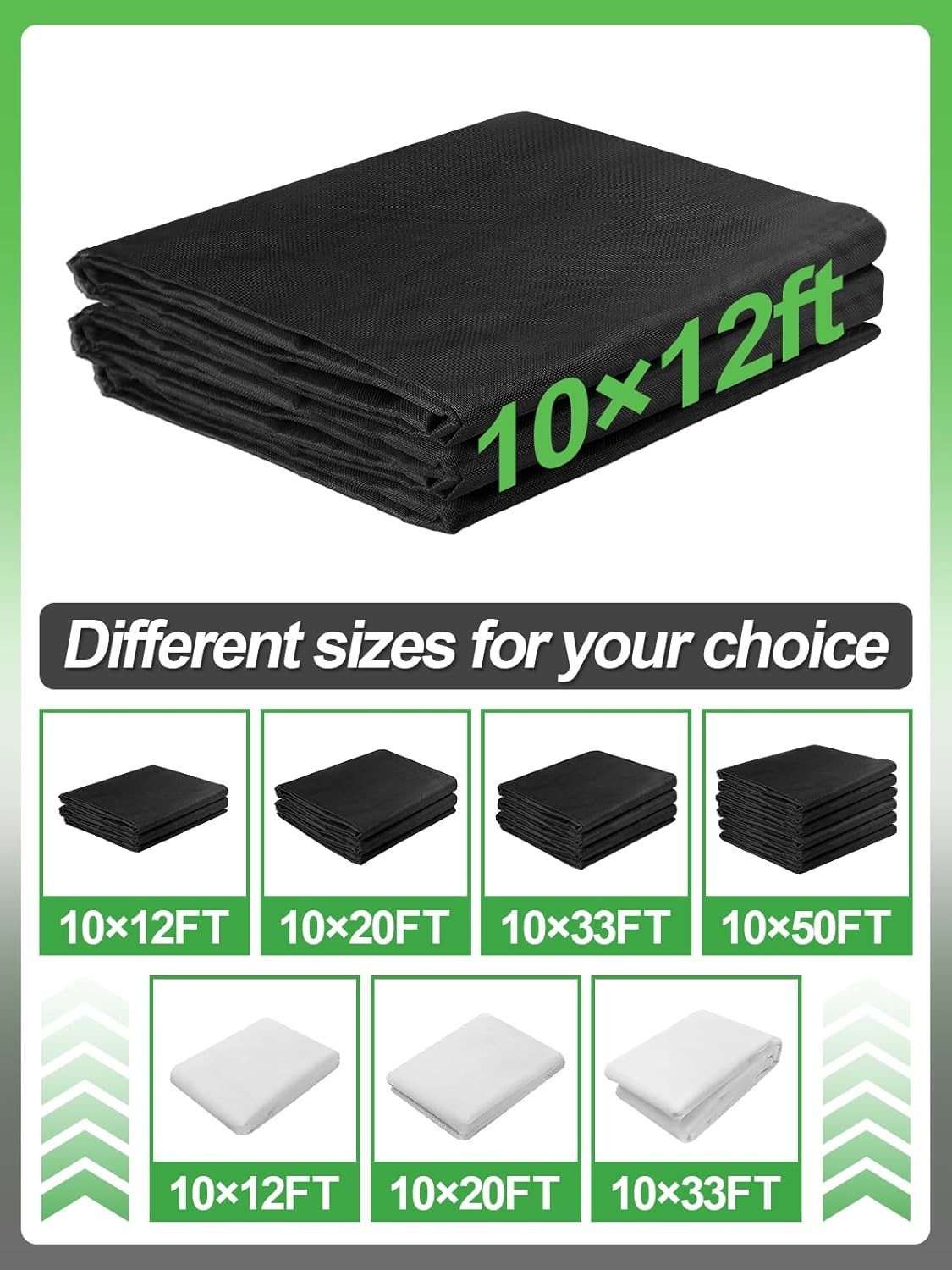 Stronger 10 x 12 ft Polypropylene Garden Net with 33% Shade for Protection