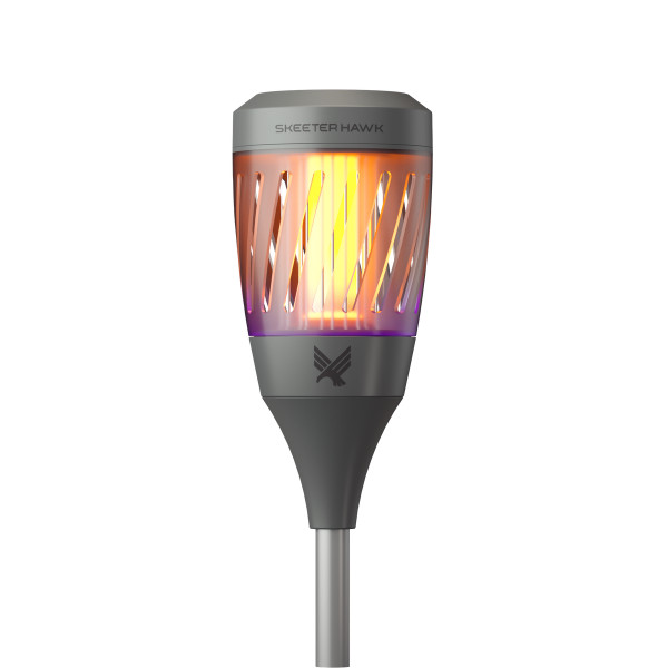 Skeeter Hawk 51” Solar Panel Torch Zapper w/ Flickering Flame # SKE-ZAP-1008
