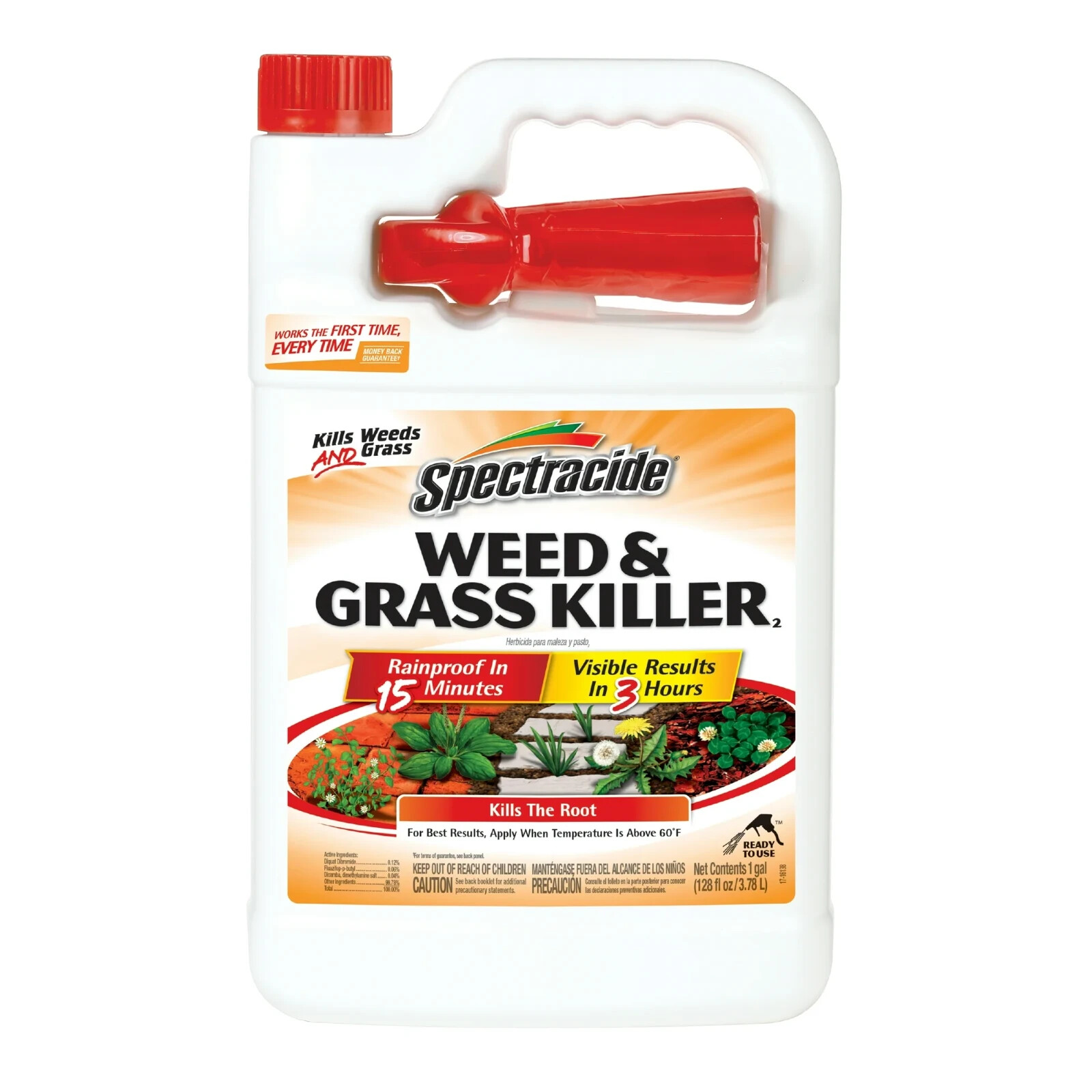 Spectracide Weed and Grass Killer 128 Oz Sprayer Ready-to-use 1 Gallon