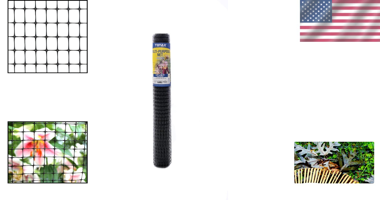 Versatile Garden Fence – Black Polypropylene Netting, 3′ x 50′, Easy Install