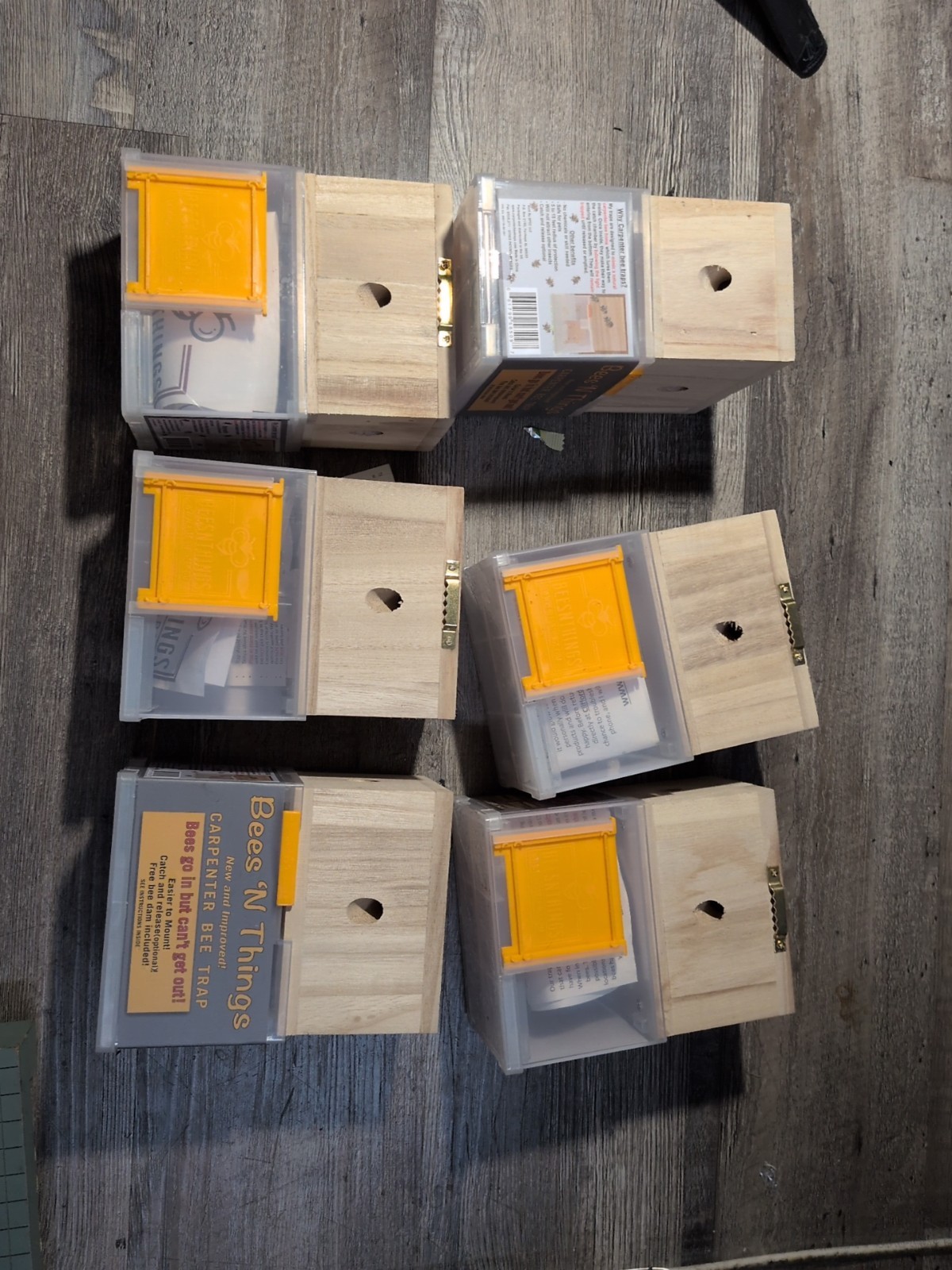 ( LOT OF 6 ) Bees ‘N Things Outdoor Hanging Carpenter Bee Trap