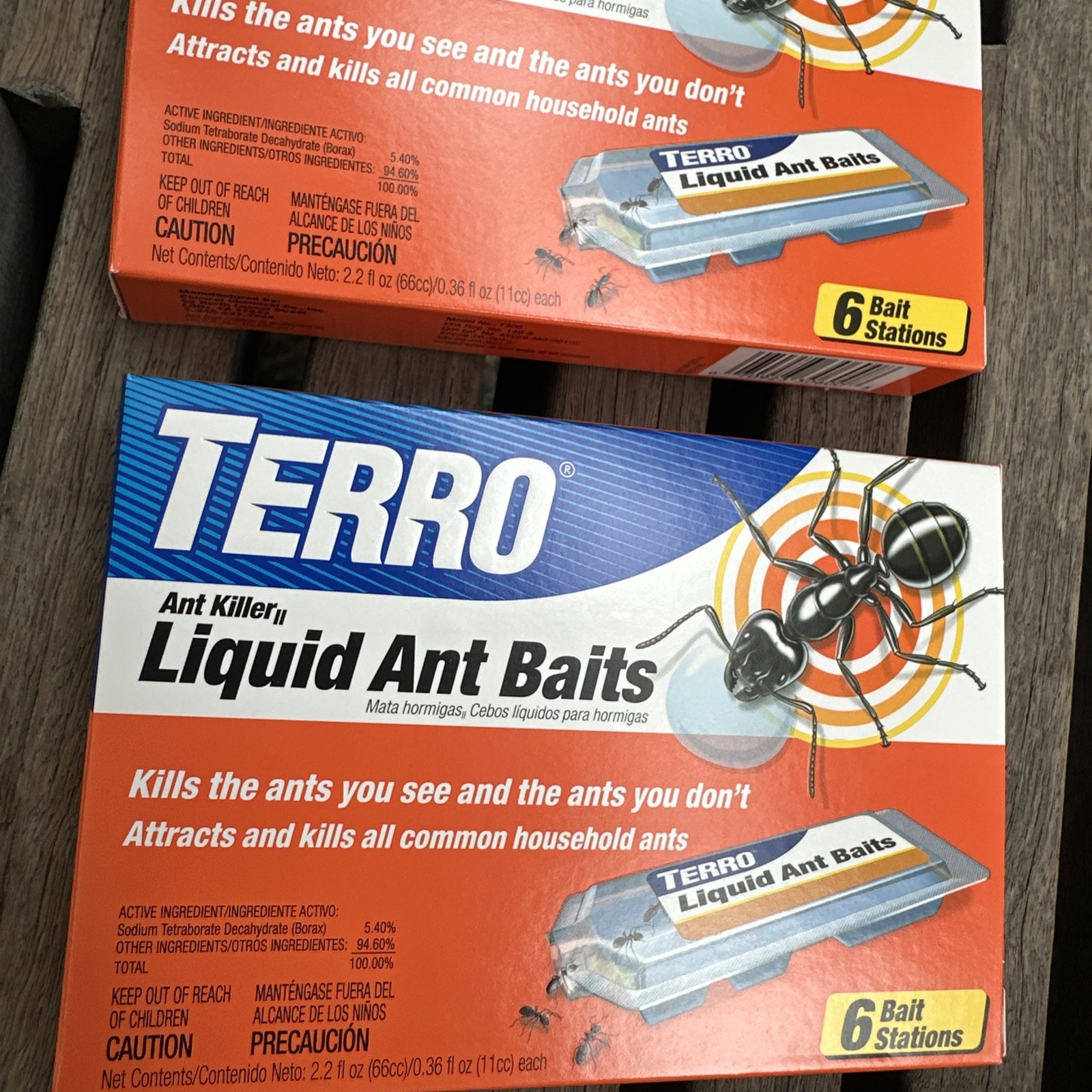 Lot TERRO Liquid ANT Killer Bait Kills Ants Set of 2 Packs NEW Sealed