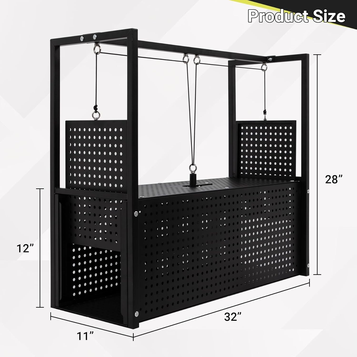 32’’ Armadillo Trap, Heavy Duty Steel Live Animal Trap, Humane Catch & Release f