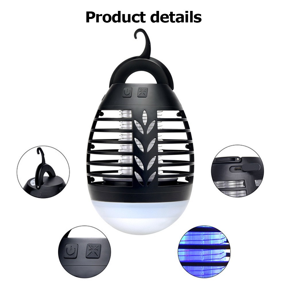 1/2 Pcs Camping Lantern Bug Zapper Rechargeable Tent Light Mosquito Killer,New,m