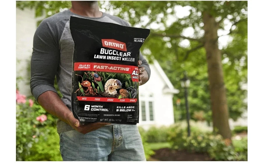 Ortho BugClear Lawn Insect Killer Kills By Contact Fast-Acting Most Insects 10lb