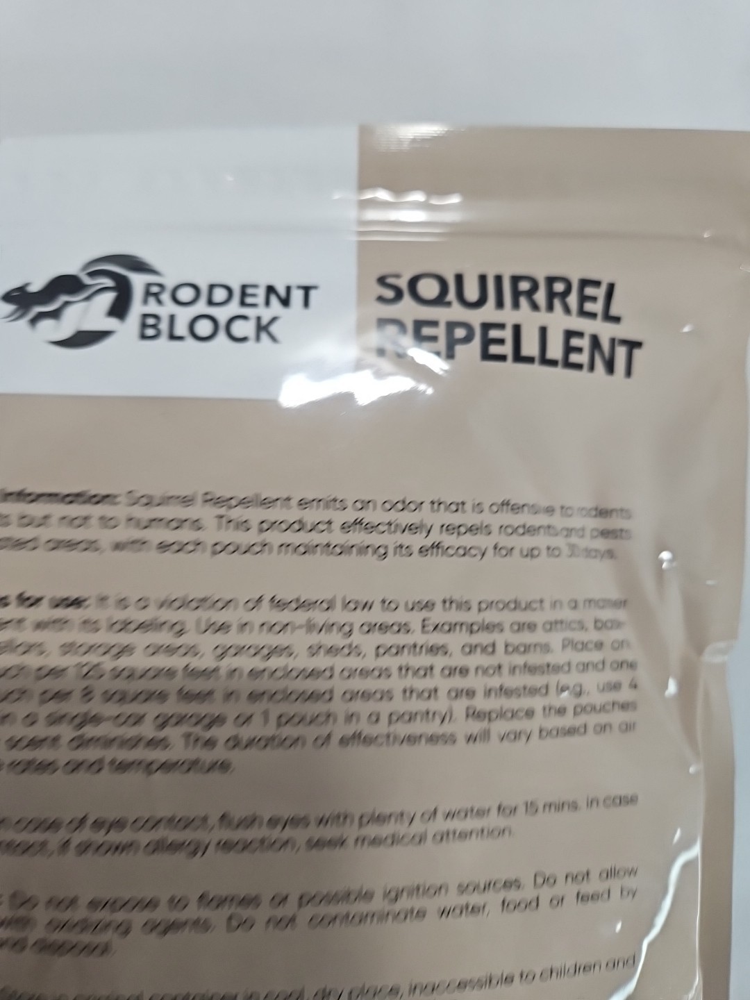 New Rodent Block Pouch 6 Pack Pest Repellent All Natural Ingredients Per Safe