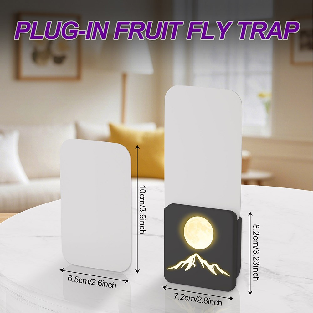 UV Light Fly Trap Mosquito Killer Sticky Glue Bug Zapper for Flies Gnats Indoor