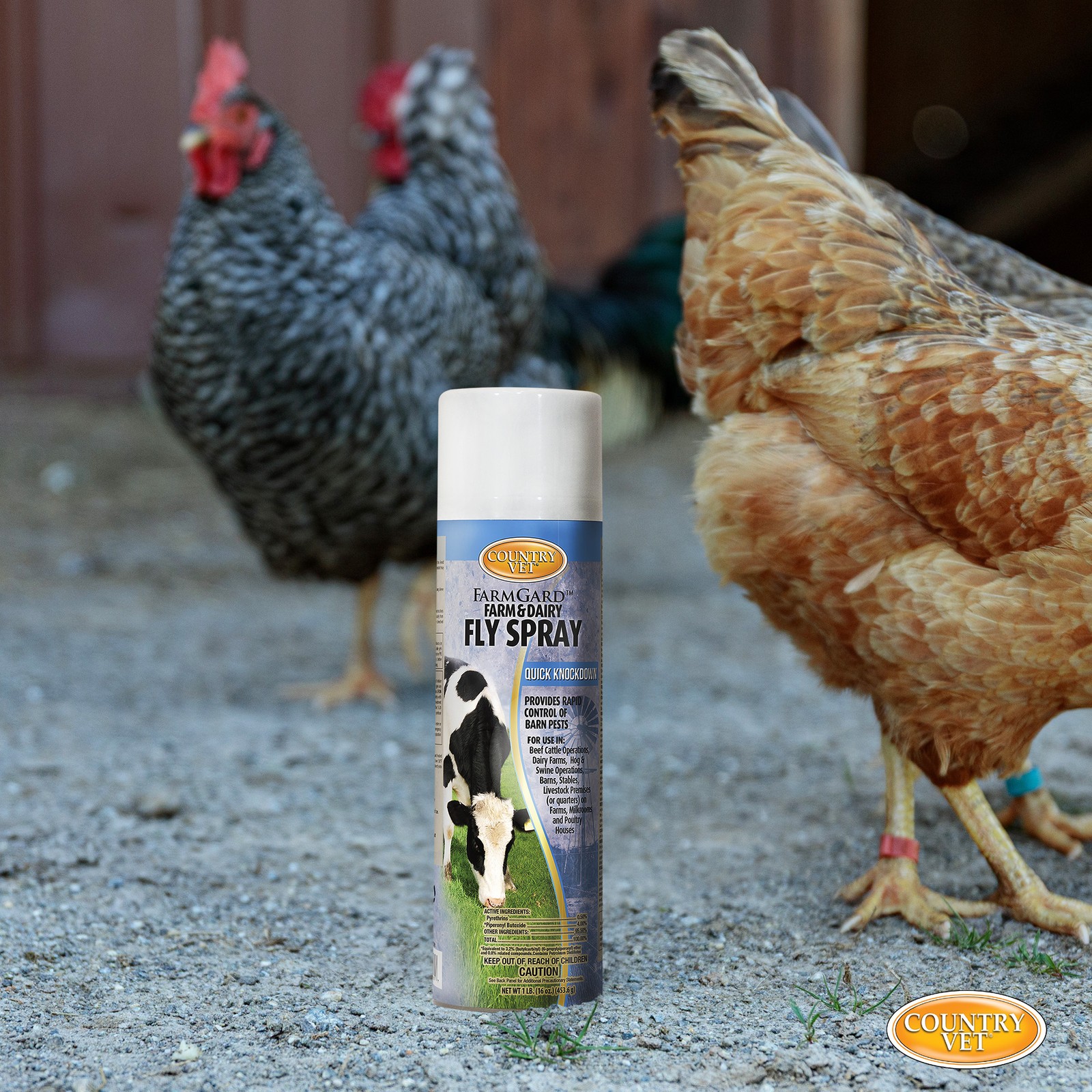 County Vet FarmGard Farm and Dairy Fly Spray -16 oz – (Case of 6) – 349316CVB –