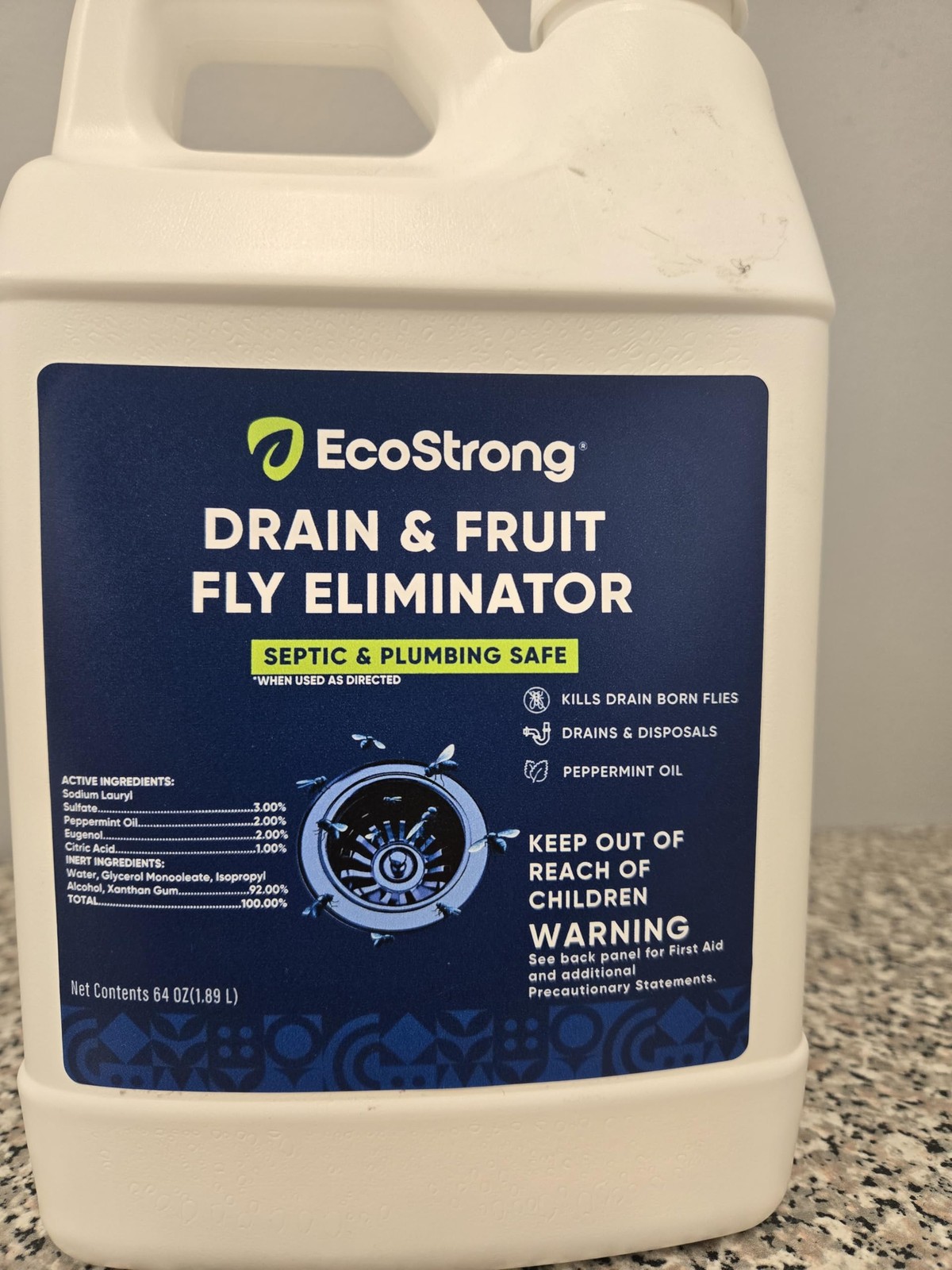 Fruit Fly Drain Treatment | Eliminator | 64 Fl Oz (Pack of 1)