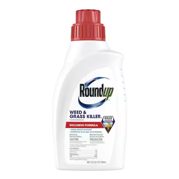 Roundup Weed& Grass Killer Concentrate Makes 10 Gallons – 32 oz.