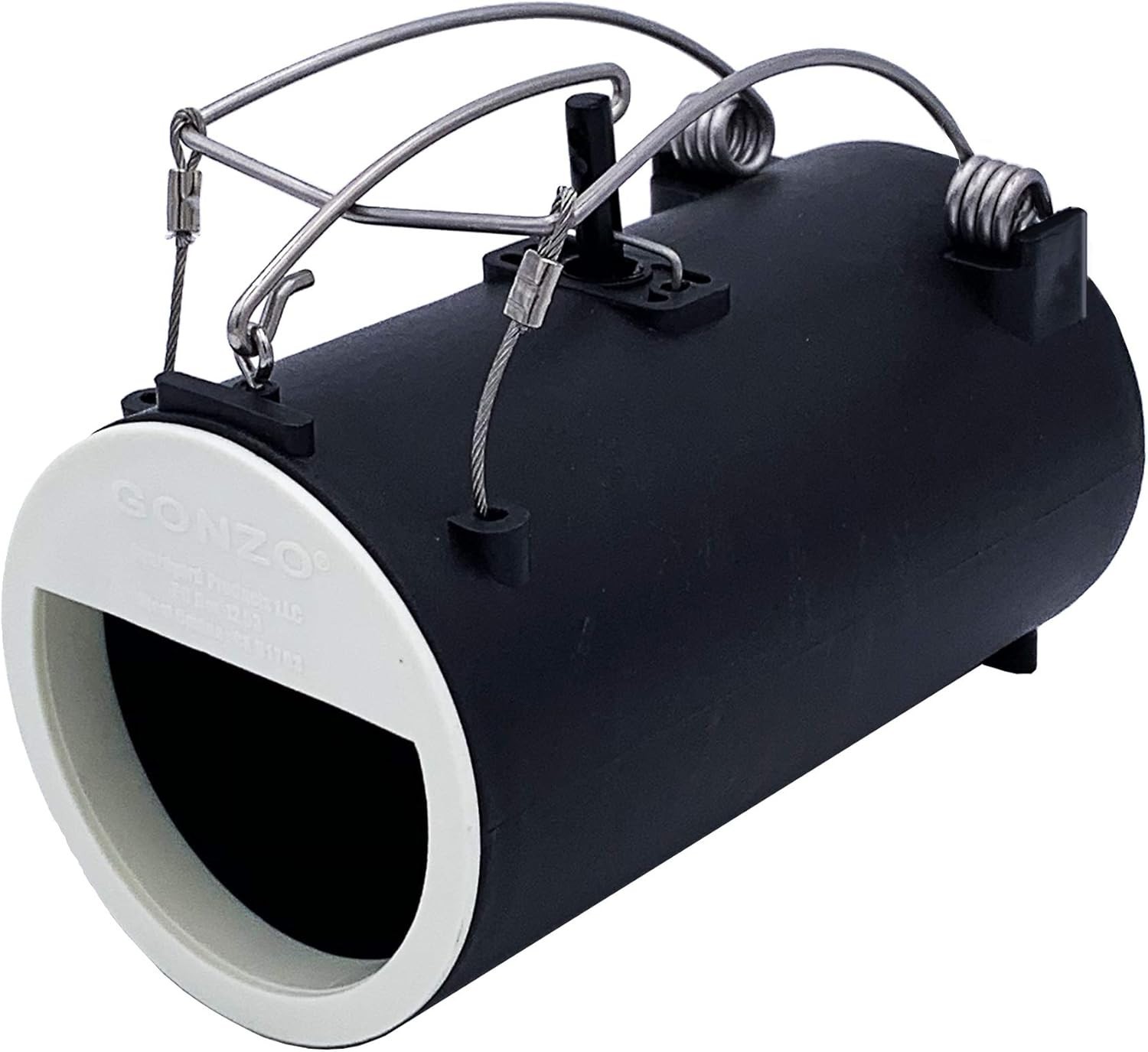 Black Manual Gopher and Mole Trap – Easy Setup with Illustrated Instructions
