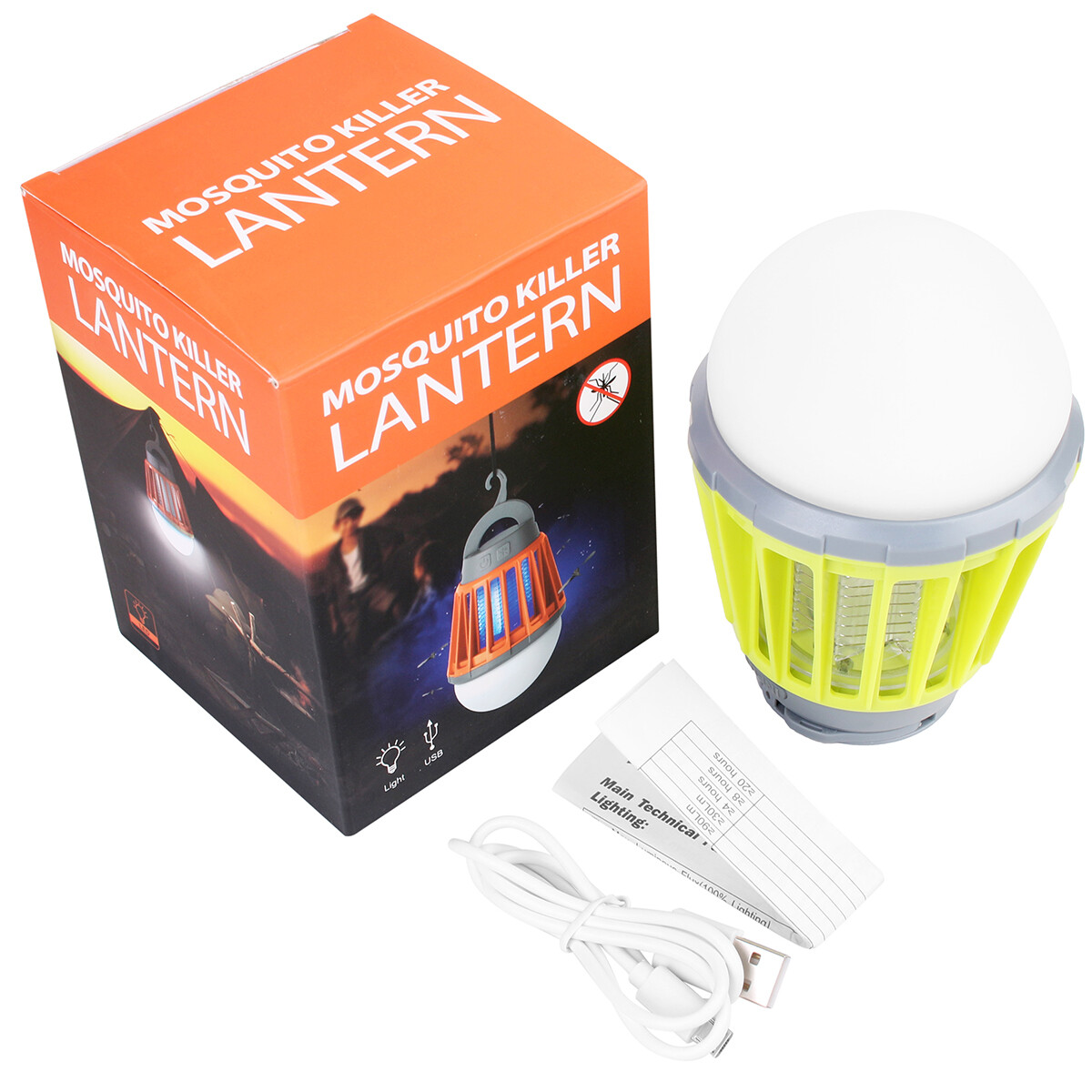 Rechargeable Electric Mosquito Insect Killer Fly Bug Lamp Zapper Camping Lantern