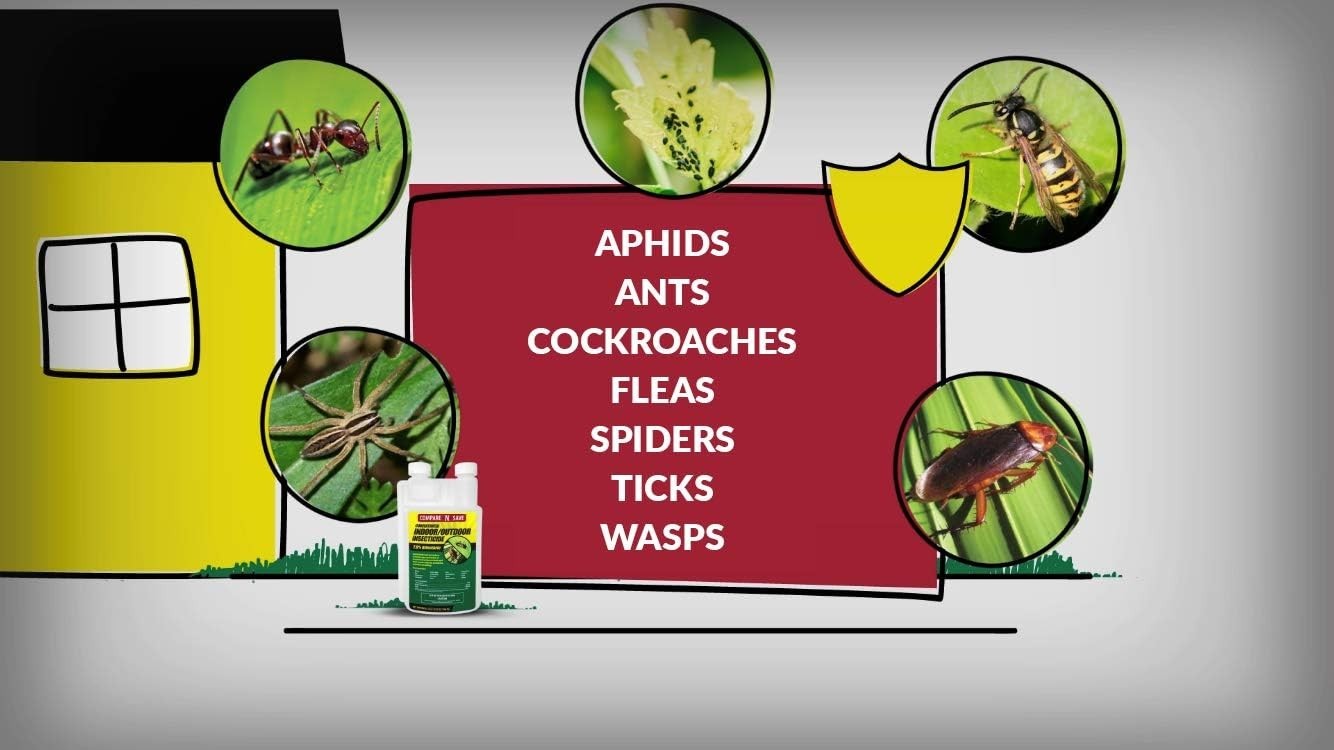 Concentrate Indoor Outdoor Insecticide 16oz Bifenthrin Pest Control Spray