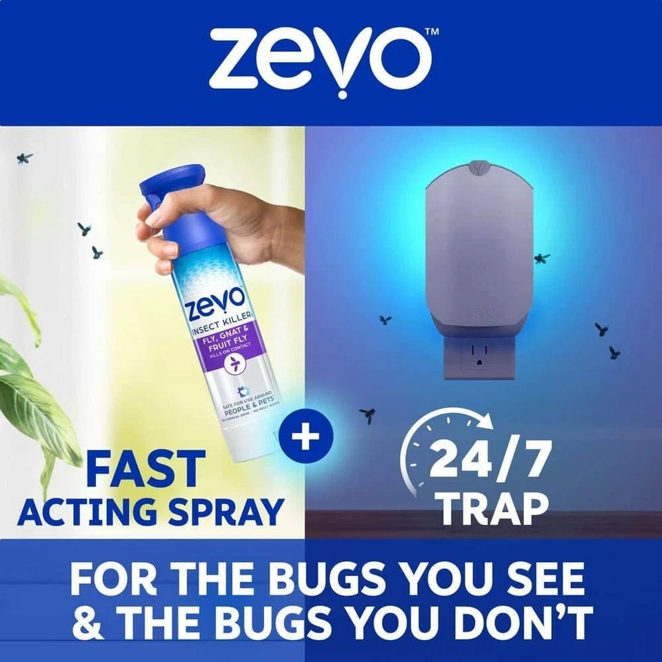 ZEVO 10 oz. Fly, Gnat and Fruit Fly Insect Killer Spray Free Shipping