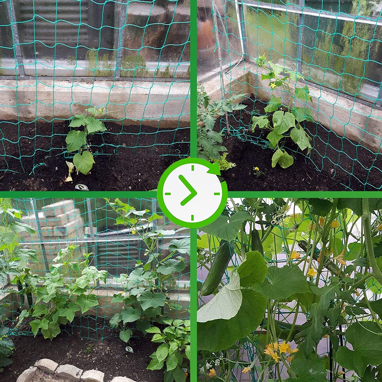 1 PCS Garden Trellis Netting Climbing Plants 24.6×6.6 Ft Vine Tomato Support