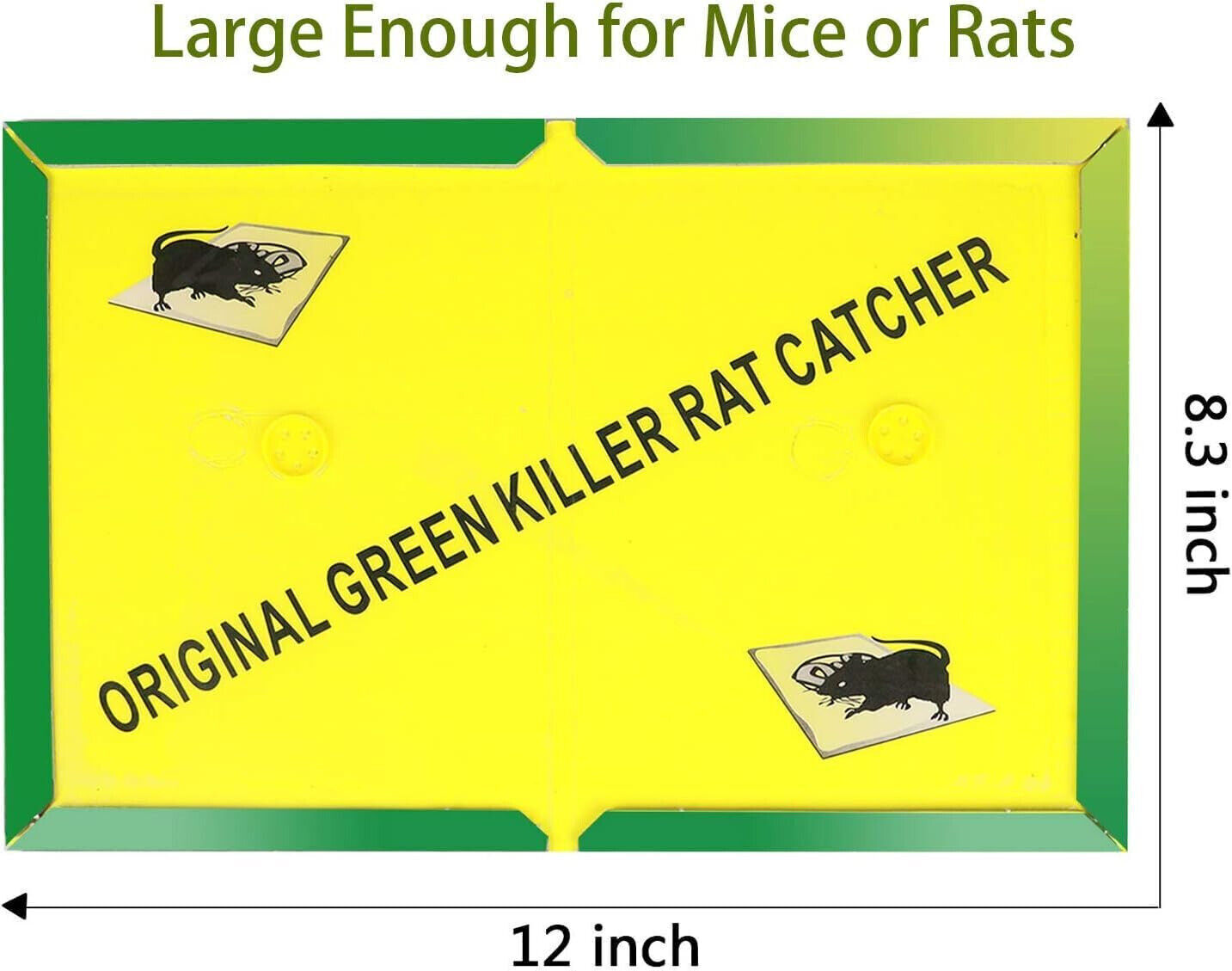 6 Pack Large Mice Mouse Glue Traps Rodent Catcher Rat Board Indoor Super Sticky