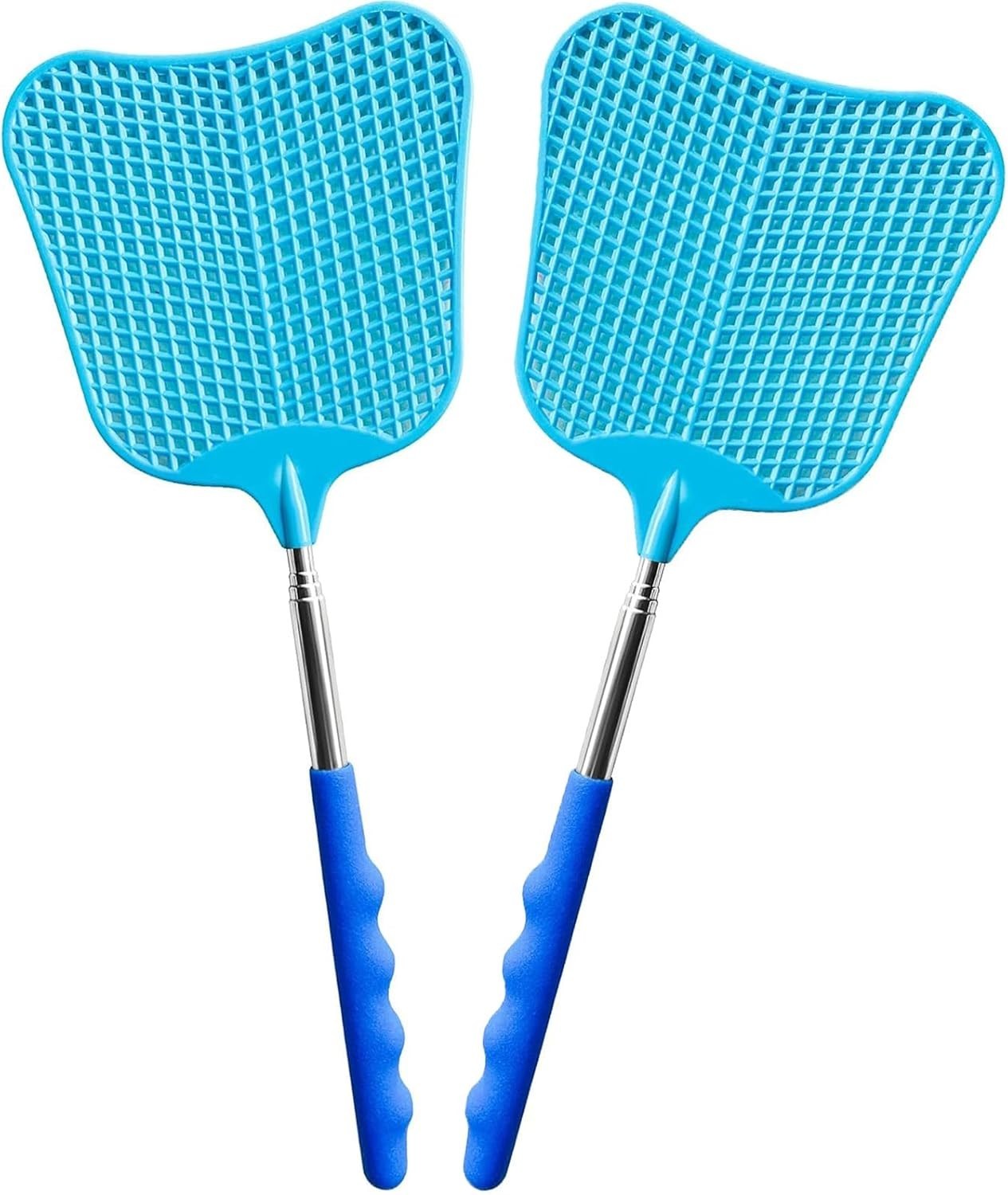 Heavy Duty Telescopic Fly Swatters — Durable, Lightweight, Multi-Purpose (2-P…