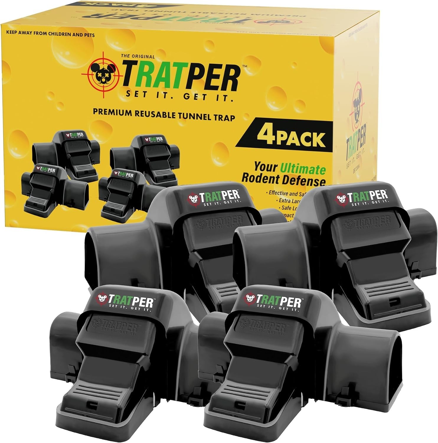 Child-Safe Rat and Chipmunk Traps – Set and Forget Design