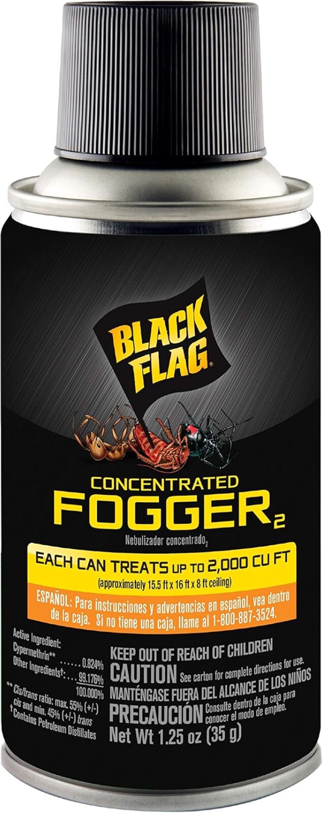 6 Can Fogger Bomb Insect Killer Bug Flies Roach Spider Indoor Bed Kill Shot Tick