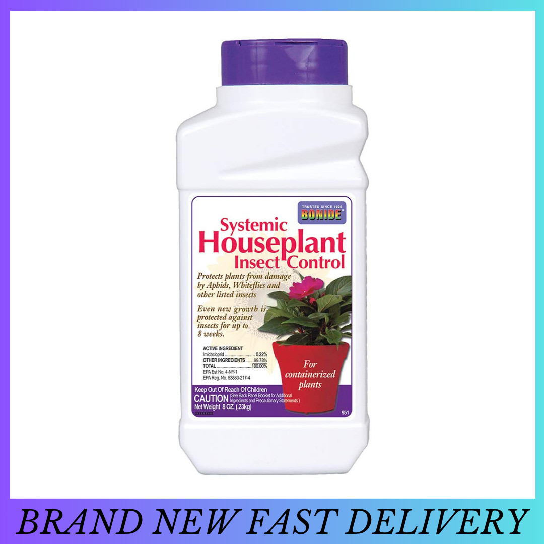 Bonide Systemic Houseplant Insect Control, 8 oz Ready-to-Use Granules for Indoor