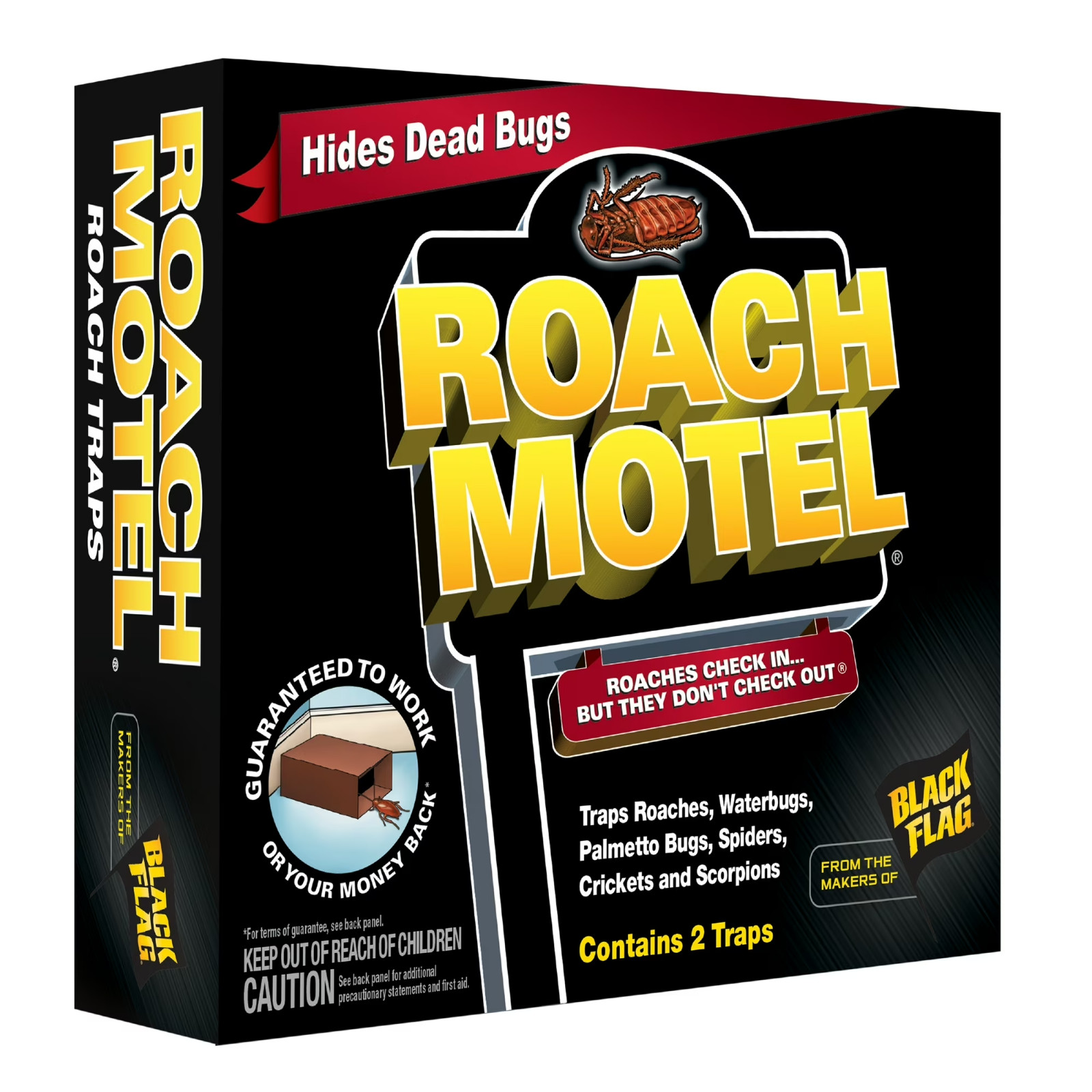 Black Flag Roach Motel Traps, 2-Count, 1-Pack