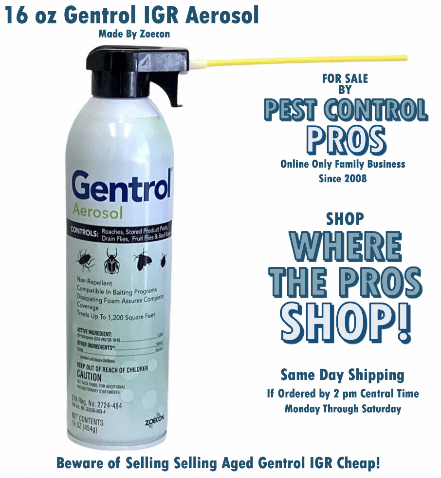 16 oz Gentrol IGR Insect Growth Regulator AEROSOL Drain Fruit Fly Roach Control