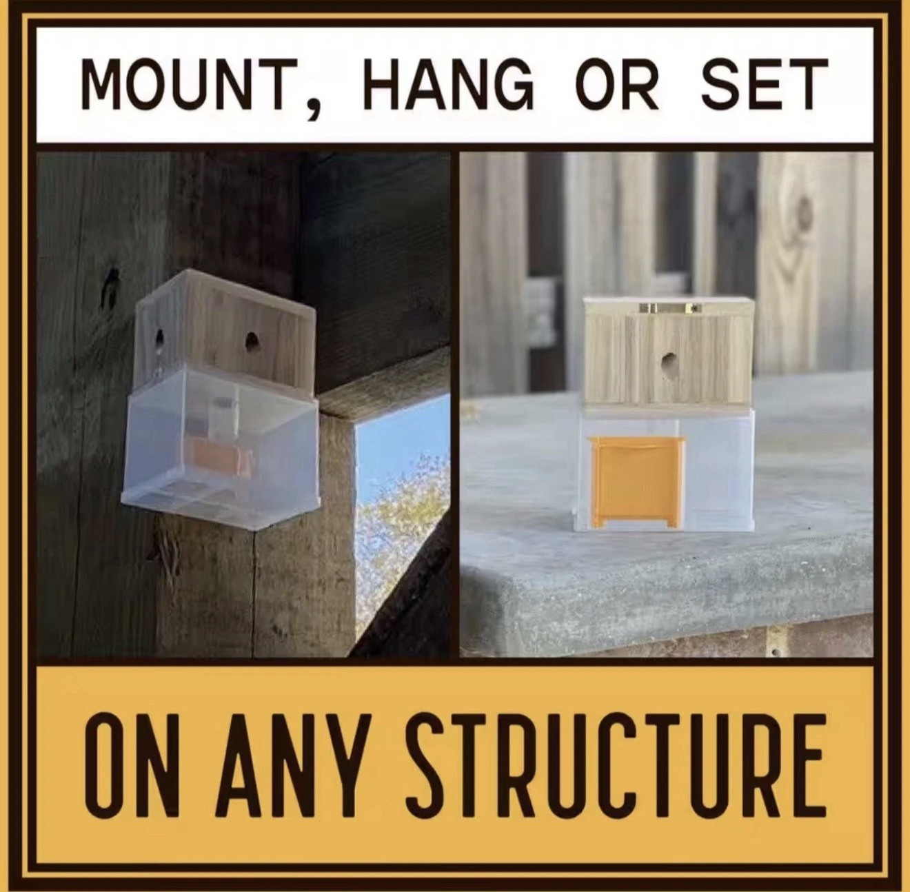 New Bees ‘N Things Outdoor Carpenter Bee Traps – Lot of 8