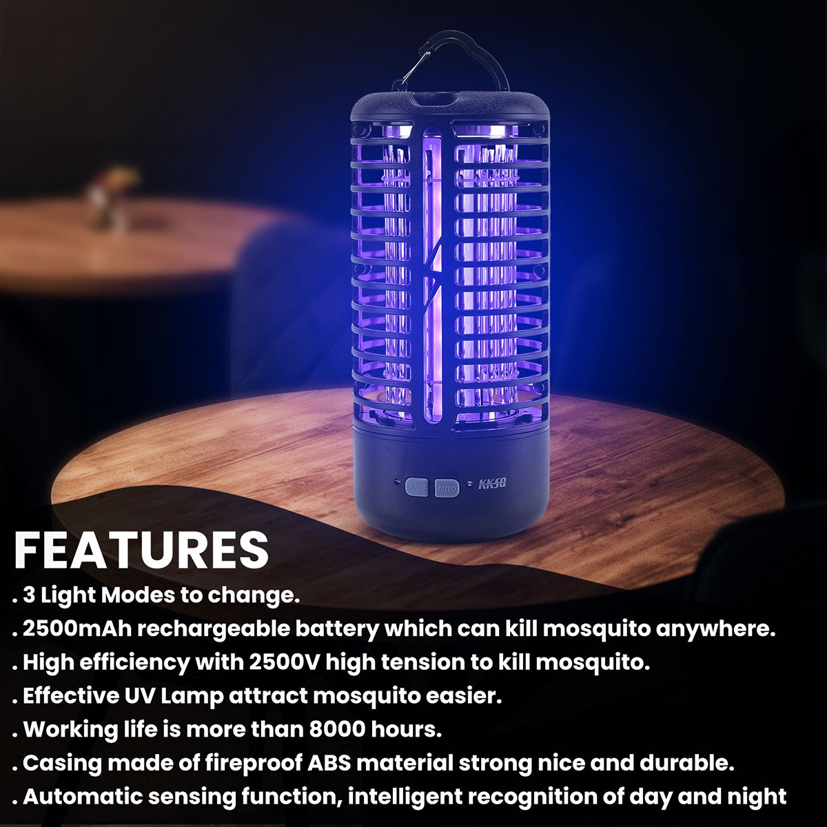 1~4PCS Electric Mosquito Insect Zapper Fly Bug Killer Trap LED Lamp Pest Control