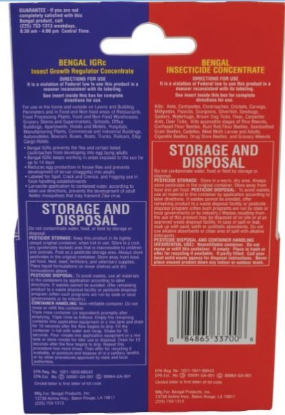 Bengal BEN 33700 TWO 2oz Bottles Concentrate Home Insect Control Indoor, Outdoor