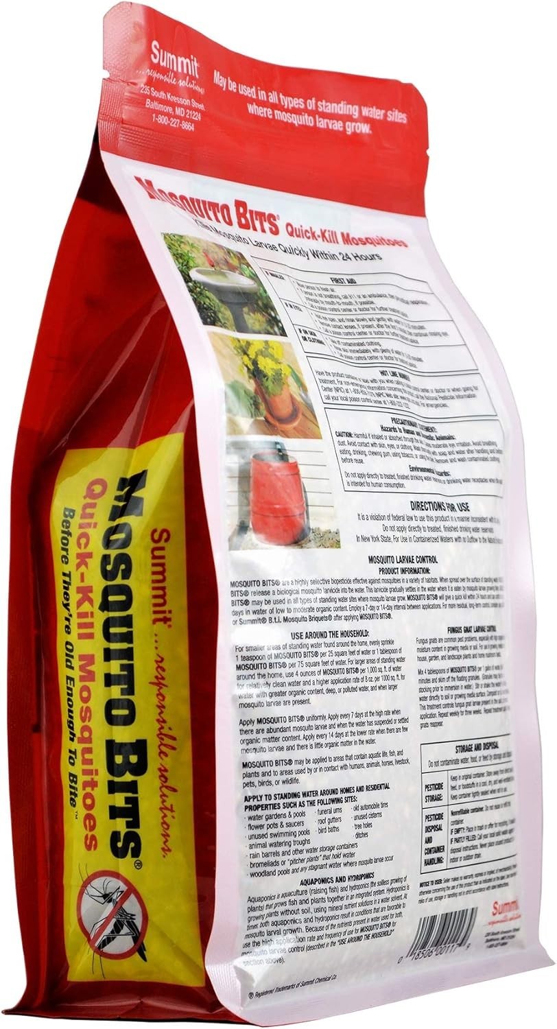 Summit Mosquito Bits 30 oz Mosquito Larvicide Bti Granules Kills Larvae