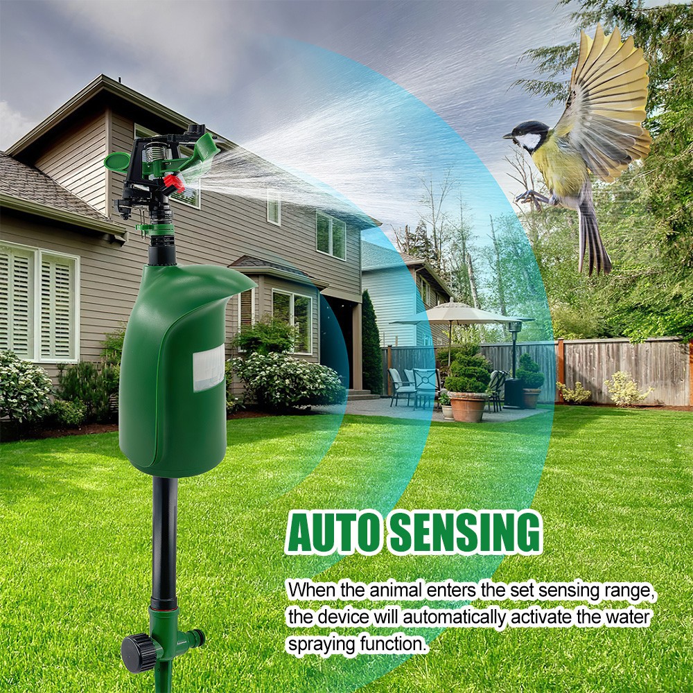 1PCS Motion Sprinkler Animal Pest Control Jet Spray Birds Repellent For Garden