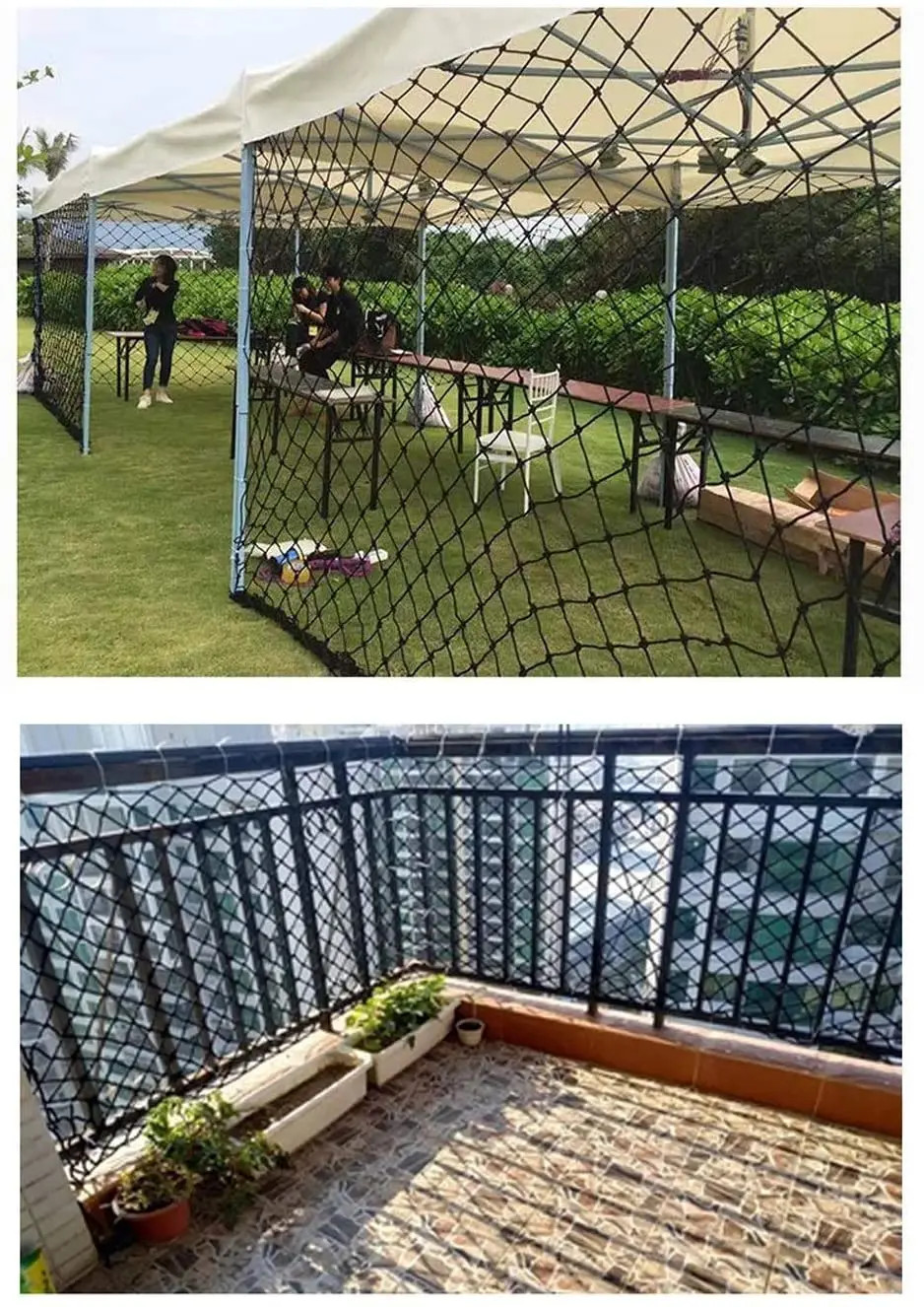 Heavy Duty Black Bird Netting Garden Fence Crop Protection Anti Bird Mesh