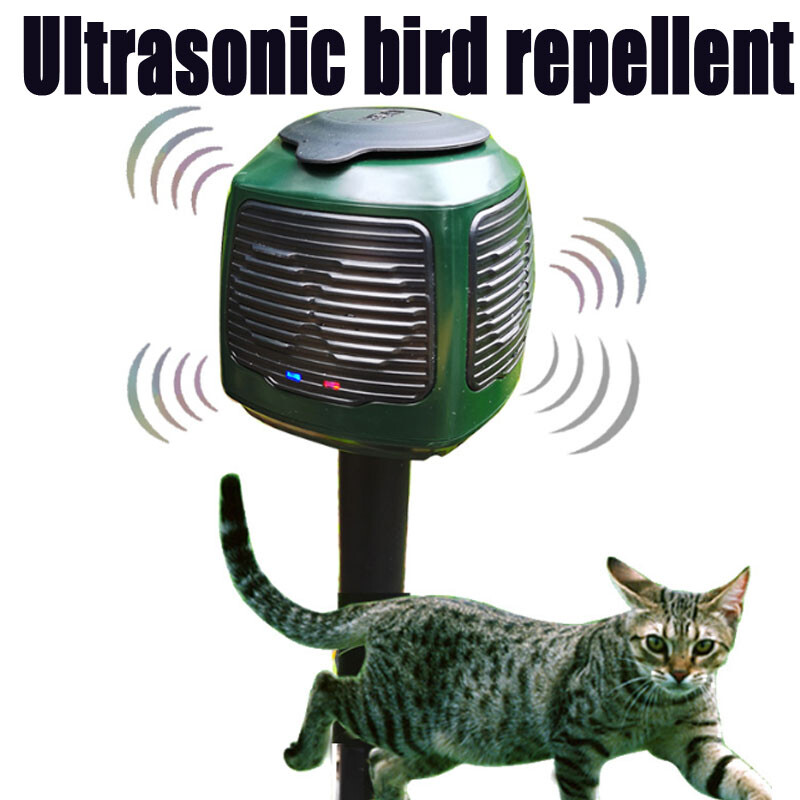 1PCS High-power and high-efficiency 8 loudspeaker ultrasonic bird repellent