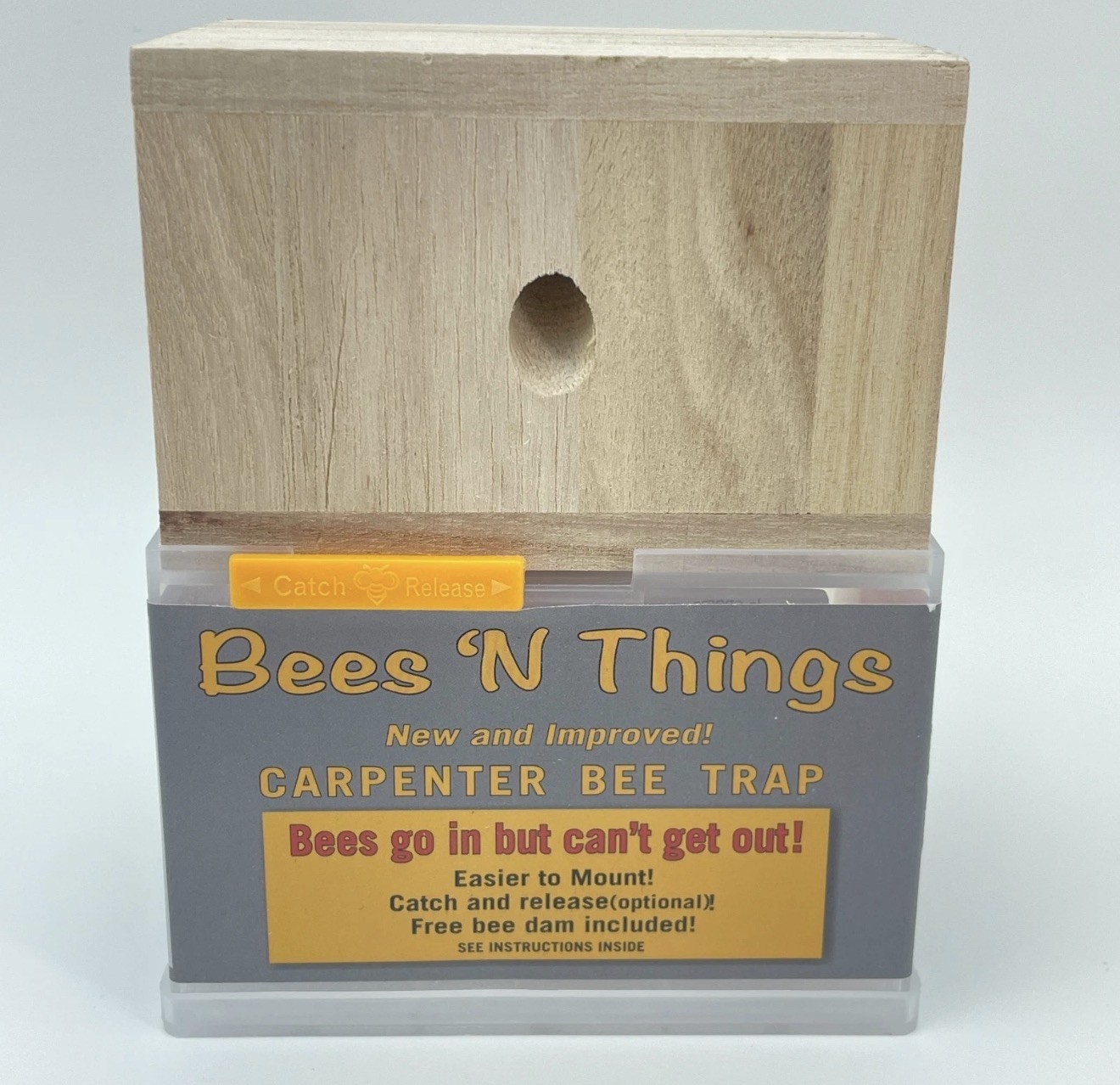 BEES N THINGS Carpenter Bee Trap 5 Pack Outdoor Wood Pest Control Catcher NEW