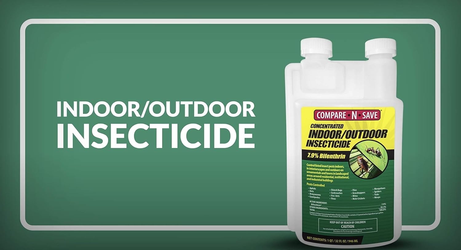 Concentrate Indoor Outdoor Insecticide 16oz Bifenthrin Pest Control Spray