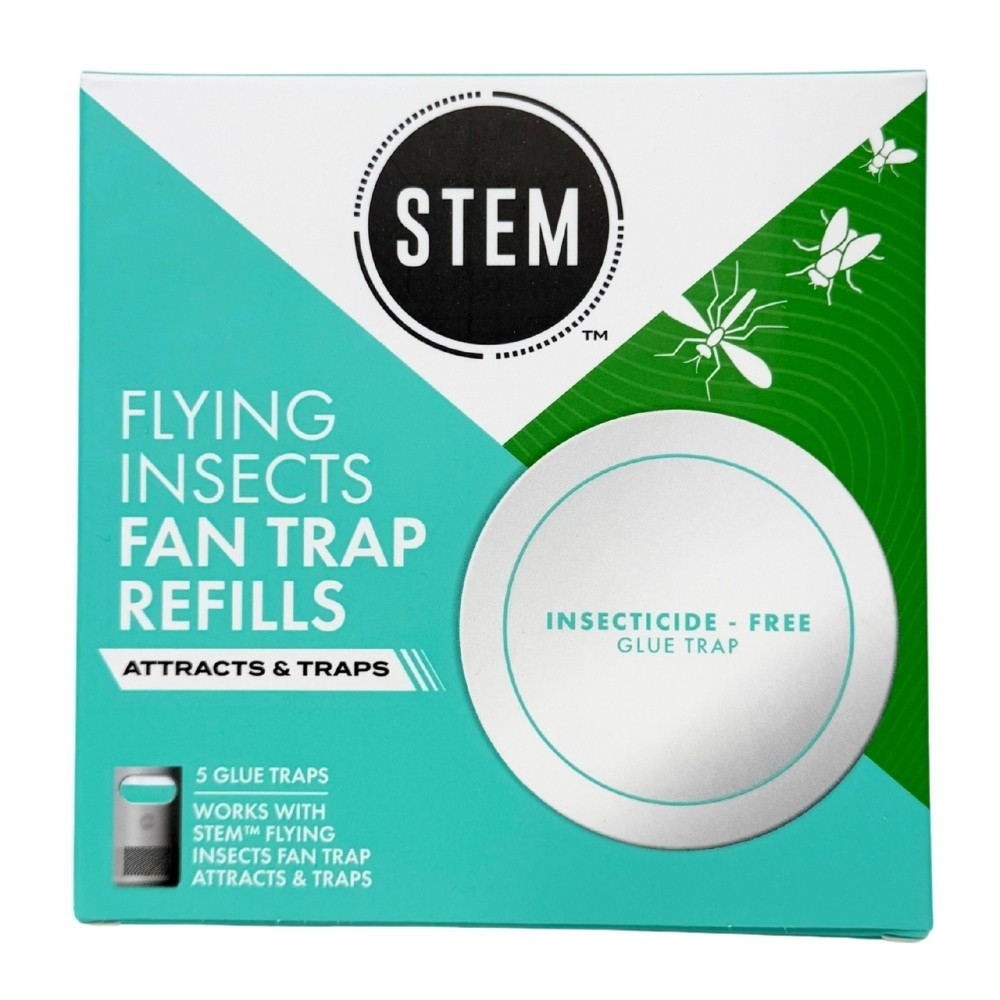 2 Pack – Stem Flying Insect Fan Trap Refills, 5 Glue Traps ( 10 Total Traps )