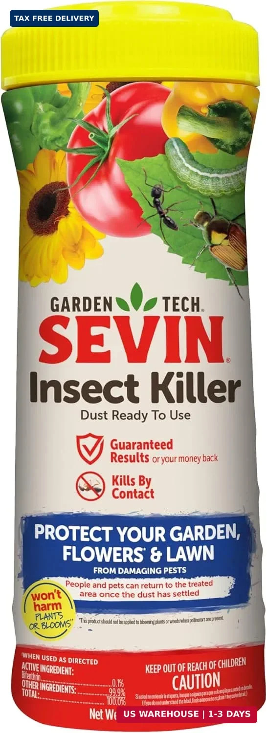 Insect Killer powder Sevin Garden Ready to Use Dust, 1 Pound Can