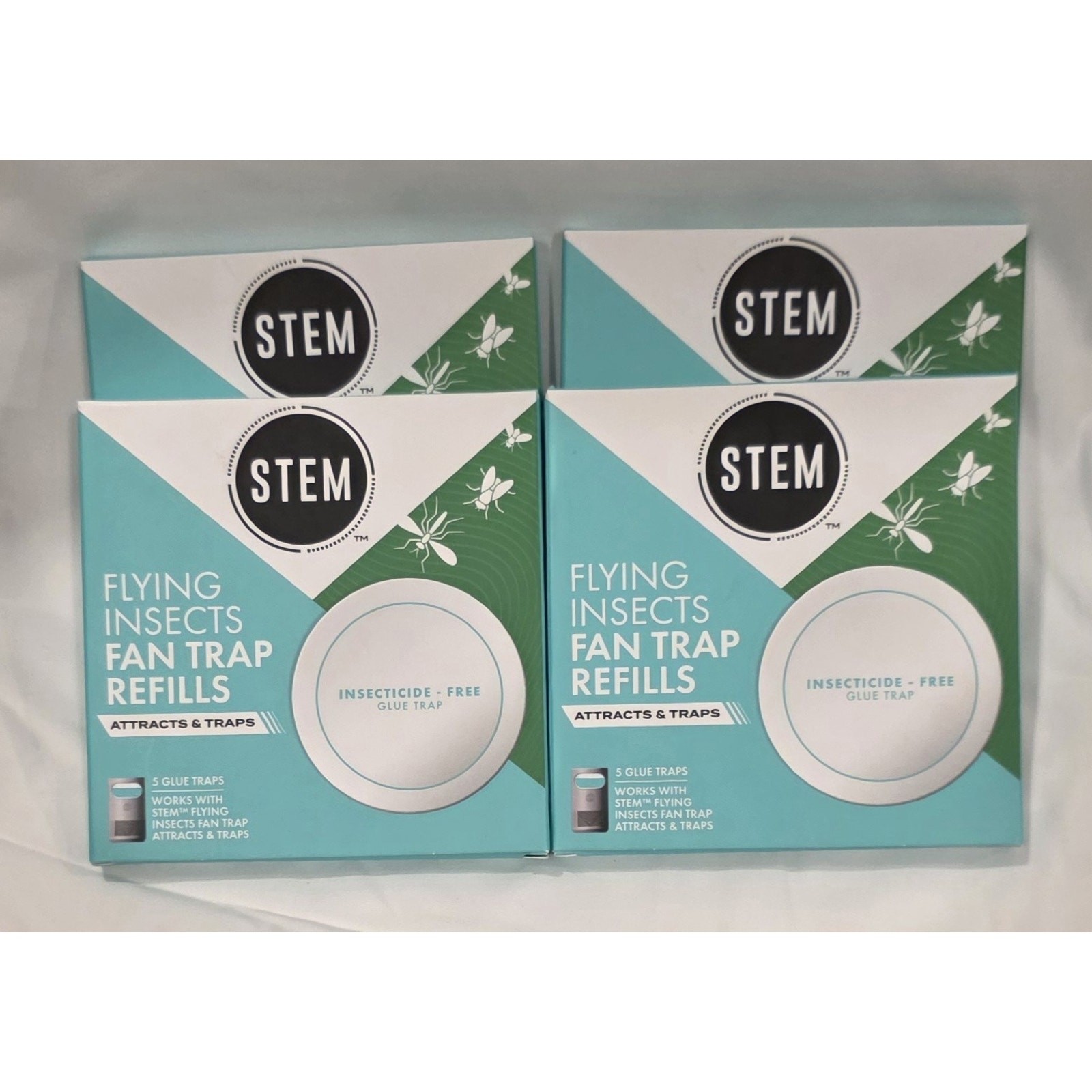 STEM Flying Insects Fan Trap Refills – 5 Traps per Box (Lot of 4)
