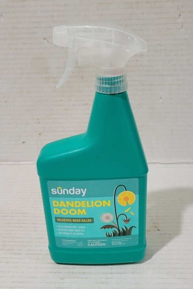 Sunday Dandelion Doom Broadleaf Herbicide Spot Treatment 32 fl oz Weed Killer