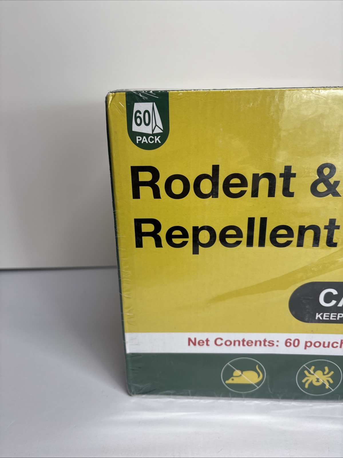 60 Pack Botanical Rodent and Pest Repellent Pouches, Safe for Pets and Children