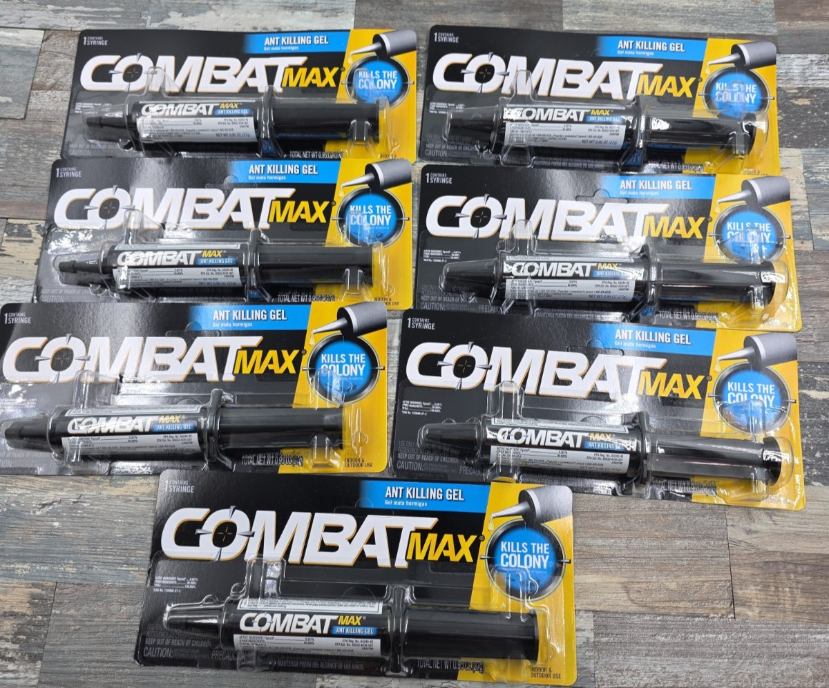 COMBAT MAX Ant Killing Gel – Kills The Colony (lot of 7)