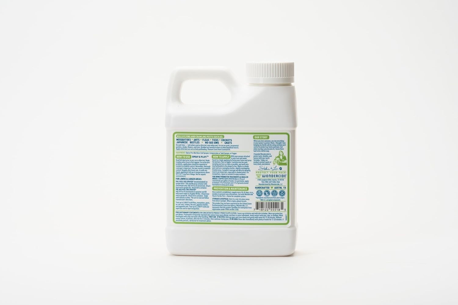 Natural Pest Control Spray Concentrate – Safe All-in-One Insect Killer 16 oz